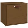 vidaXL Veggskap honningbrun 40x30x35 cm heltre furu