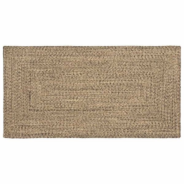 vidaXL Teppe Naturlig og svart 80 x 150 cm Jute