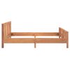 vidaXL Sengeramme heltre teak 160x200 cm