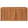 vidaXL Høybed 100x50x50 cm heltre teak