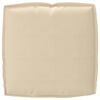 vidaXL Pallepute for sete Beige 50 x 50 x 12 cm Oxford-stoff