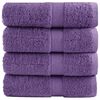 vidaXL Premium vaskeh&aring;ndkl&aelig;r SOLUND 4 stk lilla 30x30 cm 600 gsm