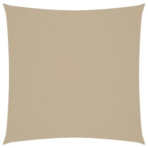 vidaXL Solseil oxfordstoff firkantet 3,6x3,6 m beige