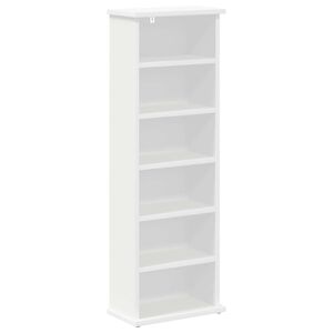 vidaXL CD skap Hvit 60 x 17 x 92 cm Konstruert tre