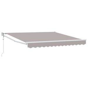 vidaXL Uttrekkbar markise Lysegr&aring; 300 x 250 x 165 cm