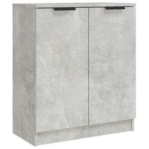 vidaXL Skjenk betonggr&aring; 60x30x70 cm konstruert tre