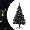 vidaXL Kunstig Forh&aring;ndsopplyst Juletre med 150 LED Svart 150 cm PVC
