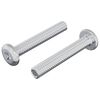 vidaXL L&aring;seskrue Ensfarget 2 pcs s&oslash;lv M6 x 35 mm St&aring;l
