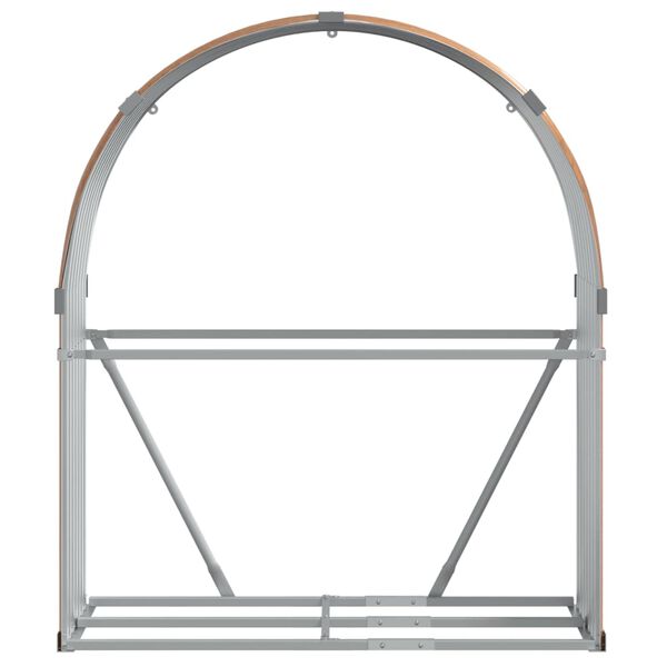 vidaXL Vedholder treutseende 120x45x140 cm galvanisert st&aring;l