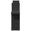 vidaXL Vegghyller 2 stk svart 38x12x38 cm konstruert tre
