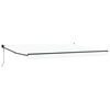 vidaXL Uttrekkbar markise Hvit 450 x 300 x 165 cm Polyester og Metall