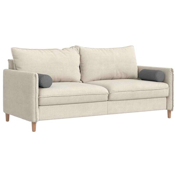 vidaXL Bolster puter 2 pcs Mørkegrå Ø 15 x 40 cm stoff