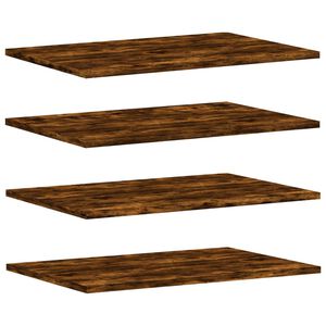 vidaXL Vegghyller 4 stk r&oslash;kt eik 60x40x1,5 cm konstruert tre