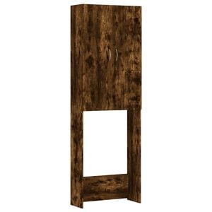 vidaXL Vaskemaskinskap r&oslash;kt eik 64x25,5x190 cm