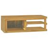 vidaXL Veggmontert baderomsskap 90x40x30 cm heltre teak