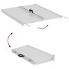 vidaXL Rampe for rullestol 270 kg s&oslash;lv 92 x 73 x 5 cm Aluminium