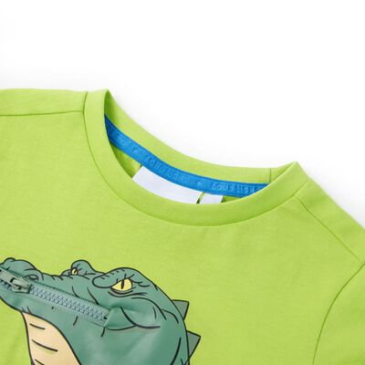 T-skjorte for barn limegrønn 92