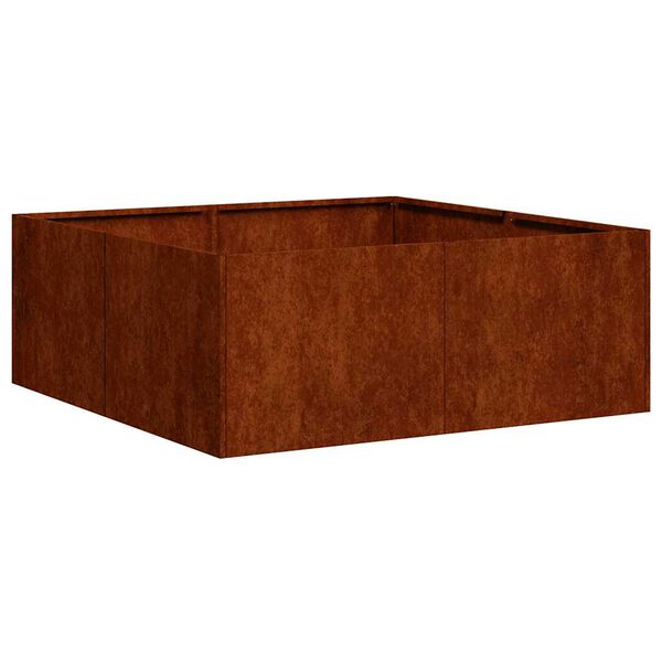 vidaXL Plantekasse rust 80x80x30 cm forvitringsst&aring;l