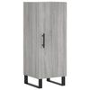 vidaXL Highboard grå sonoma 34,5x34x180 cm konstruert tre