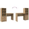 vidaXL Skrivebord med skuff 2 pcs Artisan Eik