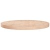 vidaXL Rund bordplate &Oslash;70x4 cm ubehandlet heltre eik
