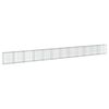vidaXL Gabionkurv med deksel 1200x50x100 cm galvanisert jern