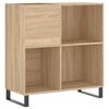 vidaXL Hifi-benk sonoma eik 84,5x38x89 cm konstruert tre