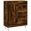 vidaXL Highboard r&oslash;kt eik 69,5x34x180 cm konstruert tre