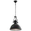 vidaXL Taklampe svart rund E27