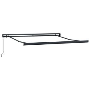 vidaXL Manuell markise 3 x 2,5 m Antrasitt Pulverlakkert aluminium