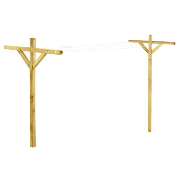 vidaXL Tørkestativer 2 stk 120x170 cm impregnert furu