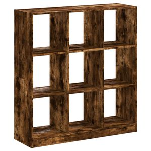 vidaXL Bokhylle r&oslash;kt eik 102x32x108 cm konstruert tre
