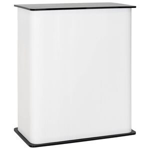 vidaXL Messedisk Svart og Hvit 80 x 40 x 93 cm Konstruert tre og PP