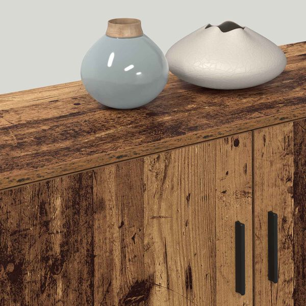 vidaXL Veggmontert TV-hylle sett 2 pcs Gamle tre 100 x 34,5 x 40 cm