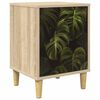 vidaXL Nattbordskap ELBURG Sonoma eik 36 x 33 x 50 cm Konstruert tre