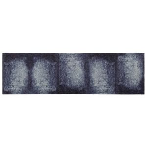 vidaXL Kj&oslash;kken teppe Bl&aring;tt skygge 150 x 45 cm 100% Polyamid Vaskbar