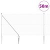 vidaXL Gjerdep&aring;le s&oslash;lv 50 x 1 m (16 x 16 mm mesh) St&aring;l