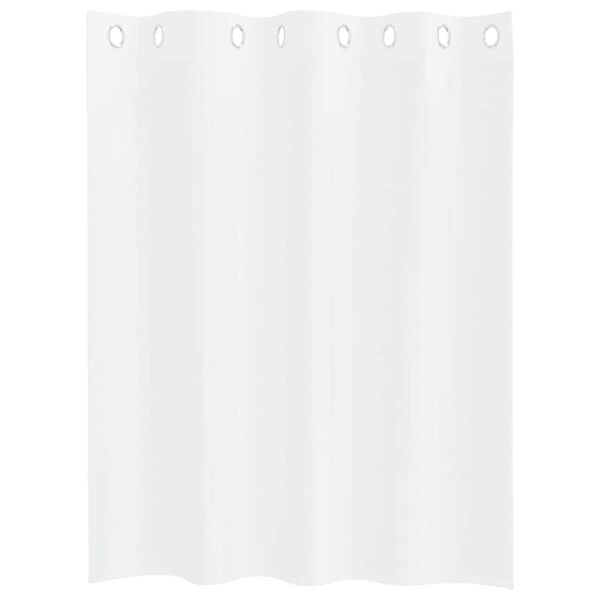 vidaXL Voile Gardin med gardiner 2 pcs Hvit 140 x 140 cm Polyester