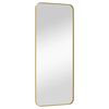 vidaXL Veggmontert speil gull 40x100 cm rektangul&aelig;r
