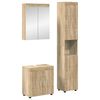 vidaXL Baderomsinnredningssett TULUM 3 stk. Sonoma eik 60 x 34 x 63 cm