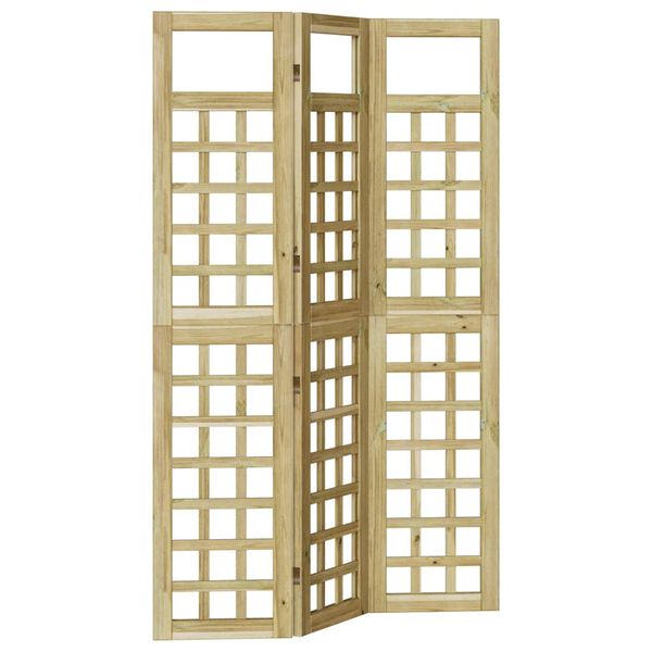 vidaXL Utendørs personvernsikring Brun 120 x 180 cm Imprignerte furu