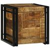 vidaXL Lagringsboks Brun og svart 40 x 40 x 40 cm Massiv mango tre