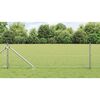 vidaXL Gjerdep&aring;le s&oslash;lv 100 x 0,5 m (25 x 25 mm mesh) St&aring;l