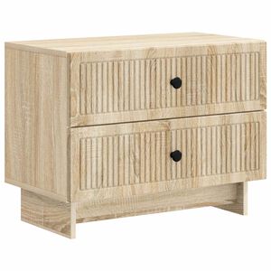 vidaXL Nattbordskap Sonoma eik 62 x 34,5 x 47,5 cm Konstruert tre