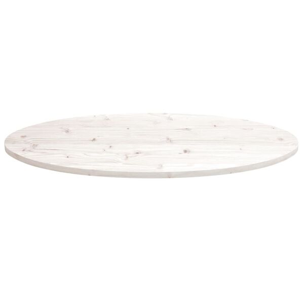 vidaXL Bordplate hvit 90x45x2,5 cm heltre furu rektangul&aelig;r