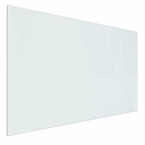 vidaXL Peisglassplate Gjennomsiktig 80 x 50 cm Glass