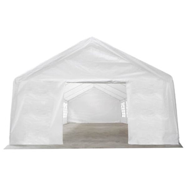 vidaXL Teltstoff uten ramme Hvit 12 x 6 m PE