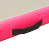 vidaXL Oppbl&aring;sbar gymnastikkmatte med pumpe 600x100x10 cm PVC rosa