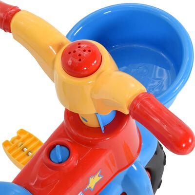 vidaXL Trehjulssykkel for barn med håndtak flerfarget