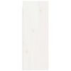 vidaXL Veggskap hvit 30x30x80 cm heltre furu